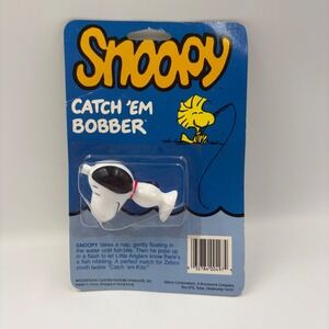 Vintage Snoopy Catch 'Em Bobber Zebco Peanuts Fishing Float New in Package